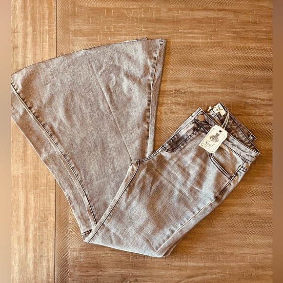 easel Jeans Easel Flare Gray Jeans Poshmark